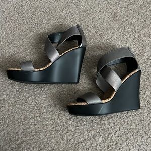 Charles by Charles David Graphite Sky High Platform Wedge